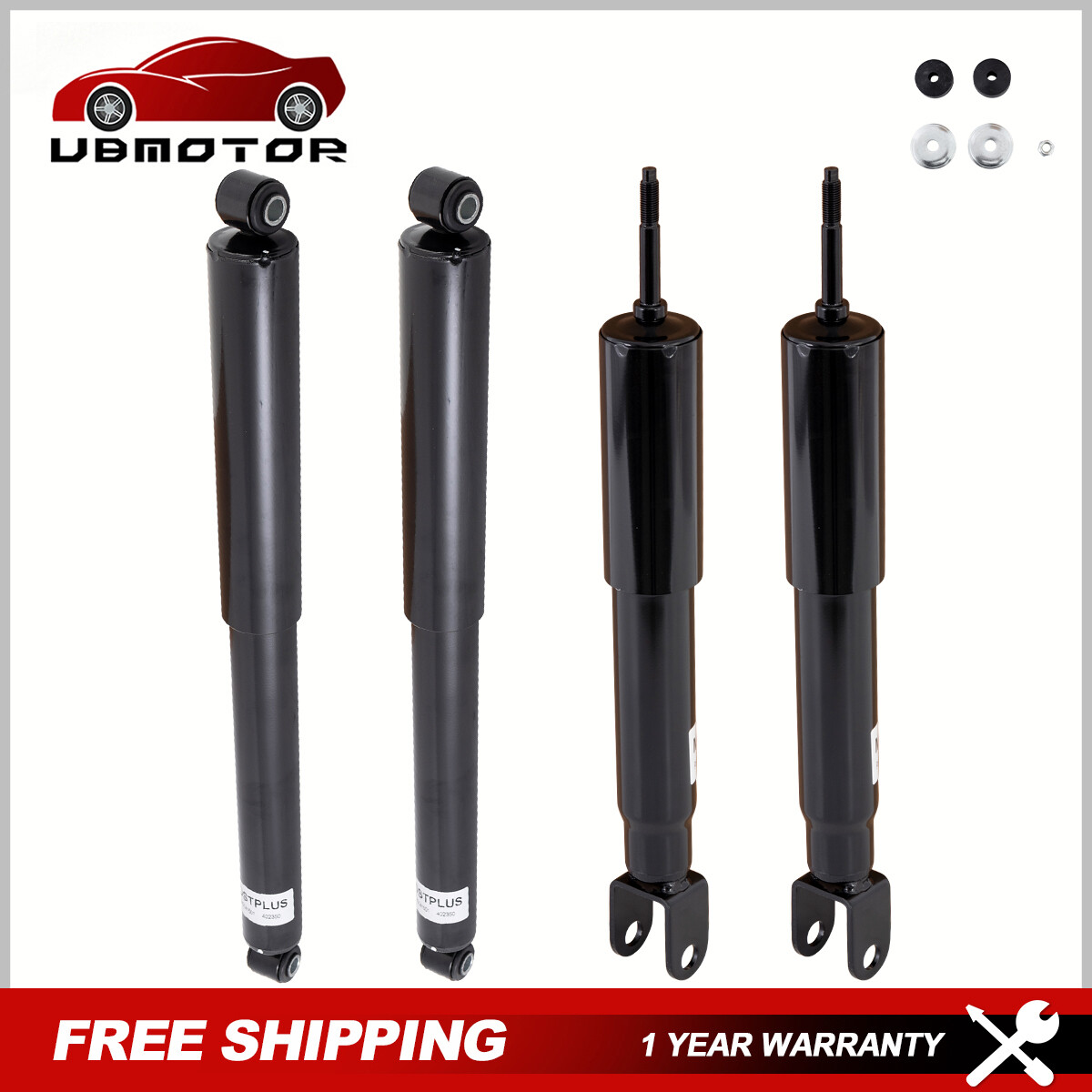 Front & Rear Shock Absorbers for Chevy Tahoe Silverado GMC Sierra 1500 Yukon 4WD