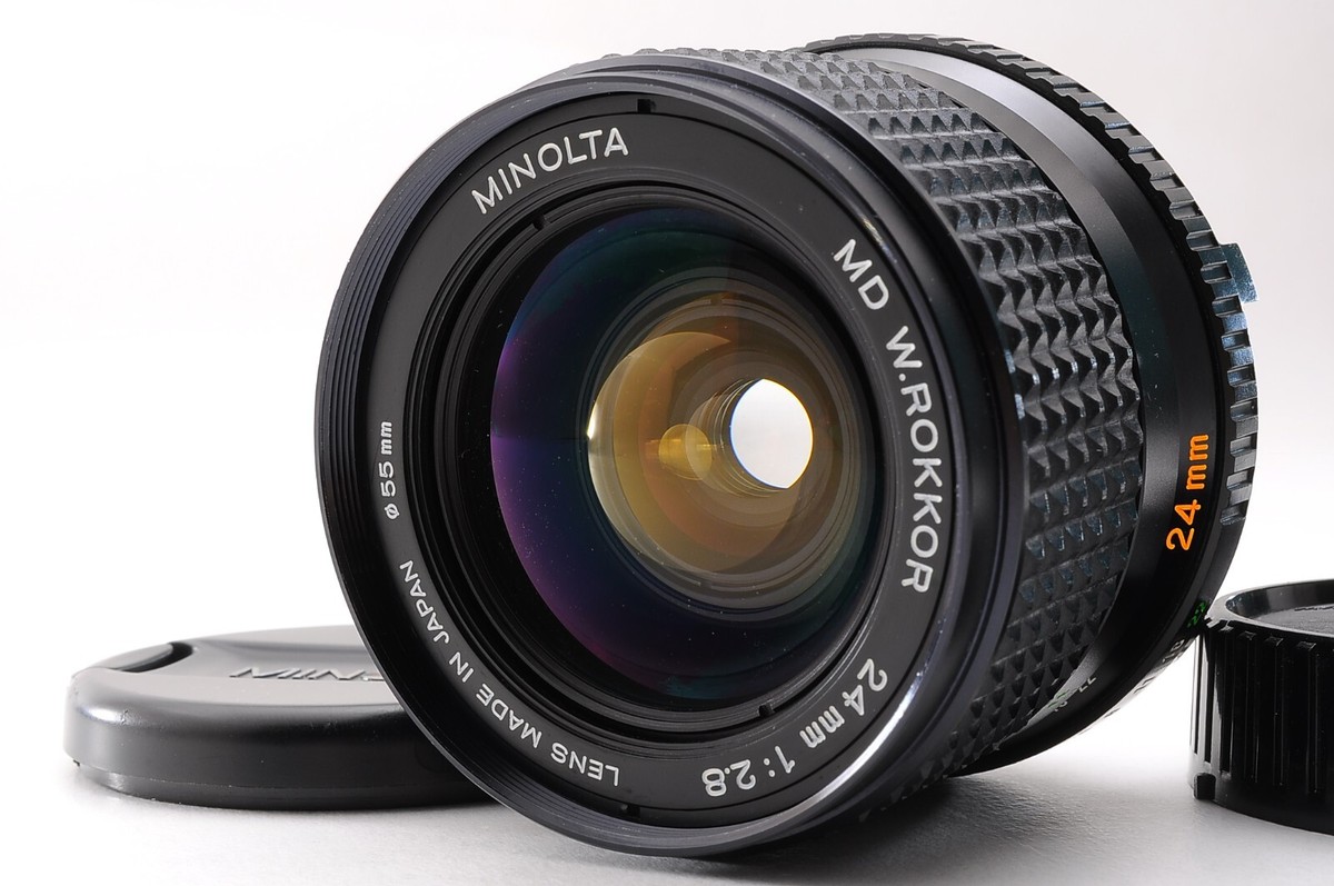 ☆美品☆ Minolta MC W.Rokkor 24mm F/2.8 8030 Minolta MD W. Rokkor-X 24mm F/2.8 Ultra Wide Lens Review