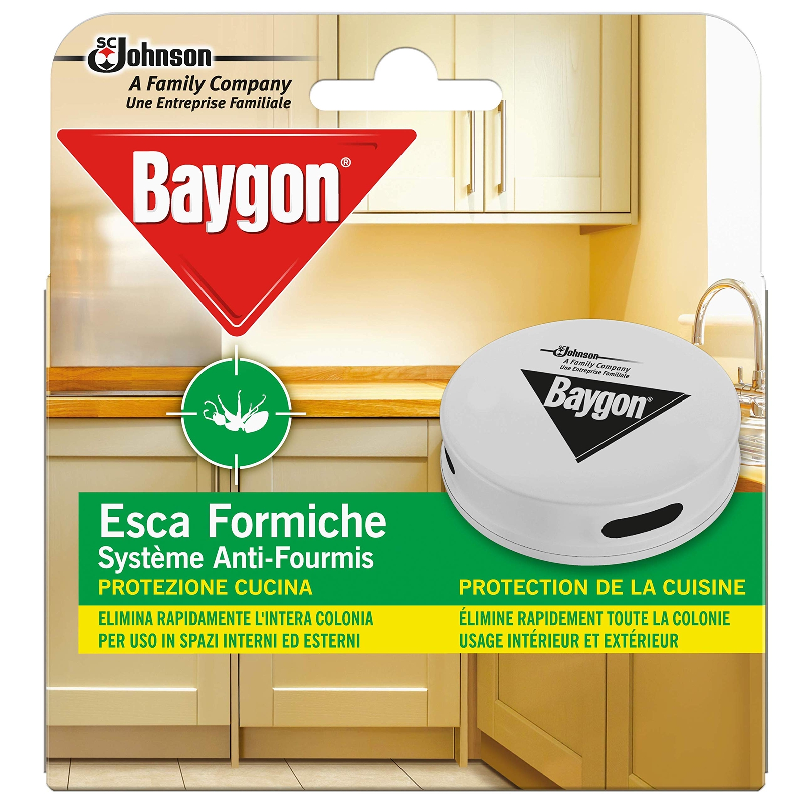 Baygon Esca Formiche Insetticida Pronta all'Uso Protezione Cucina 30 g - Conf...