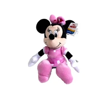 Disney Junior Minnie Mouse Pink Polkadots Plush Stuffed Toy 10"