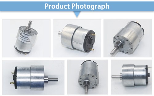 DC12V 24 V Untersetzungsgetriebemotor 7-960 U/min φ6 mm Metallgetriebe wendbar JGB37-520 - Bild 10 von 10