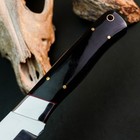 8.9" D2 Tactical Camp Knife Full Tang Resin Handle Fixed Blade Leather Sheath — photo 9
