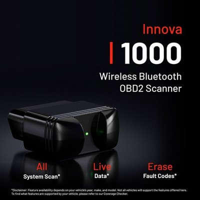 Innova CarScan 1000 Mobile Bluetooth 0BD2 Scanner, Diagnose Check Engine, Reset 