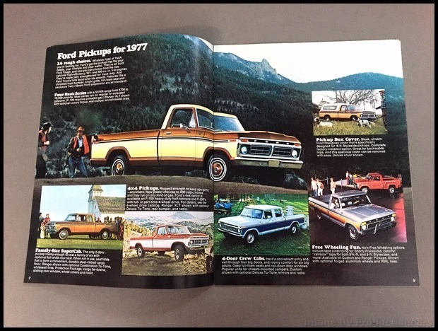 1977 Ford F-100 F-150 F-250 F-350 pickup Truck 16-page Sales Brochure Catalog Foto 2 de 4
