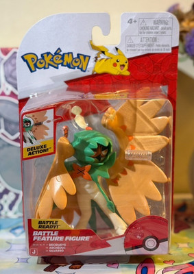 Pokemon Decidueye Battle Feature Figure Deluxe Action Battle Ready Sealed