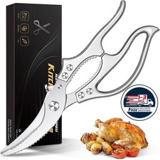 Tijeras para aves: tijeras de cocina resistentes y multiusos para carne, pollo