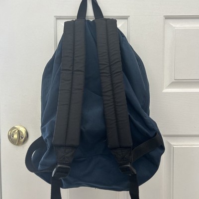 Vintage 2000s EASTPAK Backpack Navy Blue Y2K Hiking School Made in