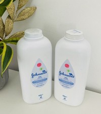 Image of Johnsons Baby Powder 500g Bottle X 2 Old Formula Talc Discontinued 