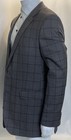 Hugo Boss Lanificio TESSE Bielle Gray Plaid Blazer sportCoat Elbow Patch Size44L — photo 3