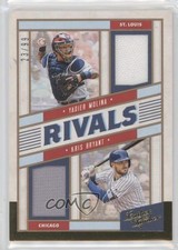 2019 Leather & Lumber Rivals Materials Gold 23/99 Kris Bryant Yadier Molina 04br
