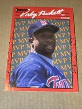 KIRBY PUCKETT [Donruss 1990 # BC-8] RARE ERROR MISPRINT MVP CARD 