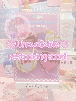  Custom Melanie Martinez Cake Pin Pack 