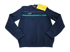 NWT Vintage Michelob Light Beer Wool Sweater Women's Medium Blue CB Sports