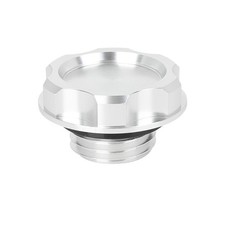 Car Aluminum Alloy Oil Filler Cap Plug Cover Silver Tone for Honda EK Civic EG