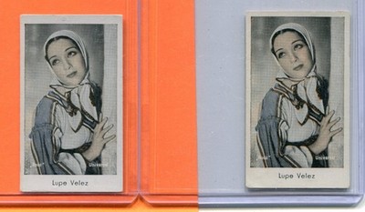 1930's CAID FILM BILDERZENTRALE #294 LUPE VALEZ GERMAN TOBACCO 2 CARD LOT
