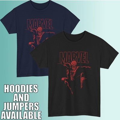 Marvel Spiderman T-Shirt Superhelden Vintage Comic Fan Geschenk Unisex Geschenk Tee Top