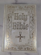 Nuevo libro católico de la Biblia Americana 1970 edición de bellas artes de Saint Joseph oro blanco