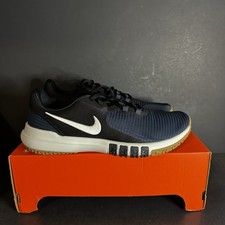Nike Flex Control TR4 White Black White Dark Blue Sneakers CD0197-009 Size 12