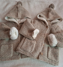 2x Baby Wolljacke Zara Gr. 68 Zwillinge