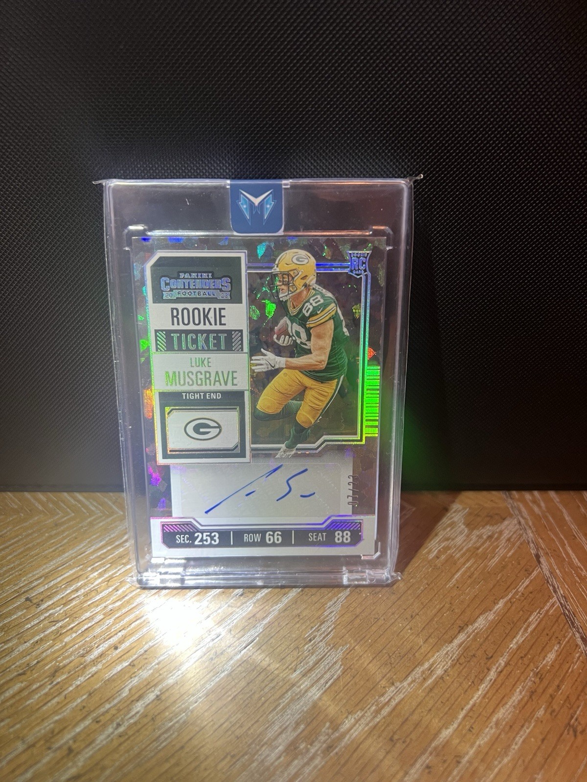 2023 Contenders  Luke Musgrave Cracked Ice Rookie Ticket Auto /23