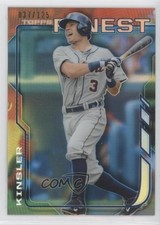 2014 Topps Finest Blue Refractor 37/125 Ian Kinsler #33 li3