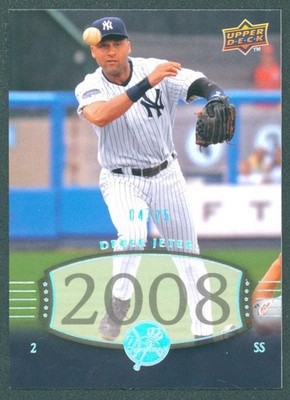 2008 Upper Deck Timeline 2004 UD Timeless Teams Silver 277 Derek Jeter 4/25
