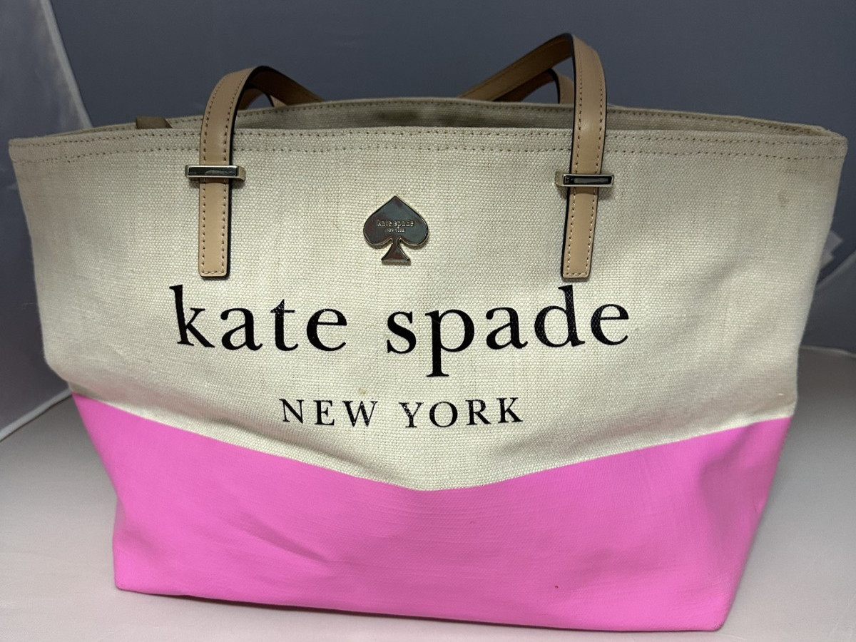 Kate Spade Pink Cloth Tote Bag