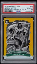 2025 Optic Jerome Bettis Gold #1/10 Legends Downtown PSA 10 GEM MINT Steelers