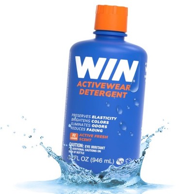 WIN Activewear Detergent - Active Fresh - 32oz Bottle - Sports Detergent for ...
