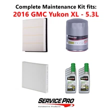 2016 GMC Yukon XL 5.3L Complete Cabin, Air & Oil Filter Kit (0W-20)