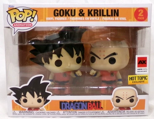 Funko Pop! 2 Pack Goku & Krillin Dragon Ball Hot Topic & Anime Expo Exclusive