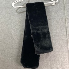 Faux Fur Scarf / Super Soft Black Fur Scarf