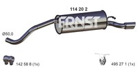 Ernst EndschalldäMpfer NachschalldäMpfer 114202 FüR VW Polo 5 6R1 6C1 Bifuel