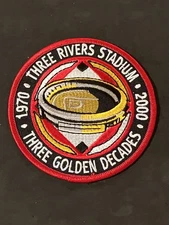 Authentic embroidered emblem officially licensed MLB Patch 3 Rivers Stadium 2000