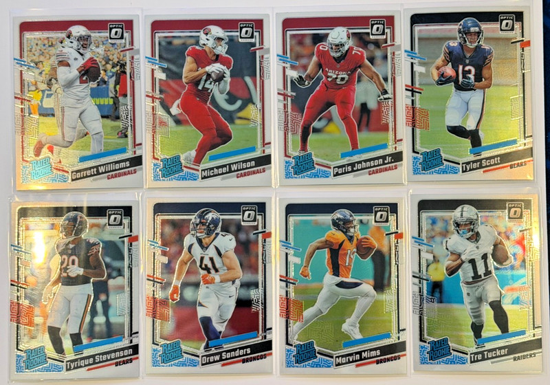 2023 Donruss Optic Rated Rookie Lot of 20 w/ 6 Purple Shock  Rookie Cards