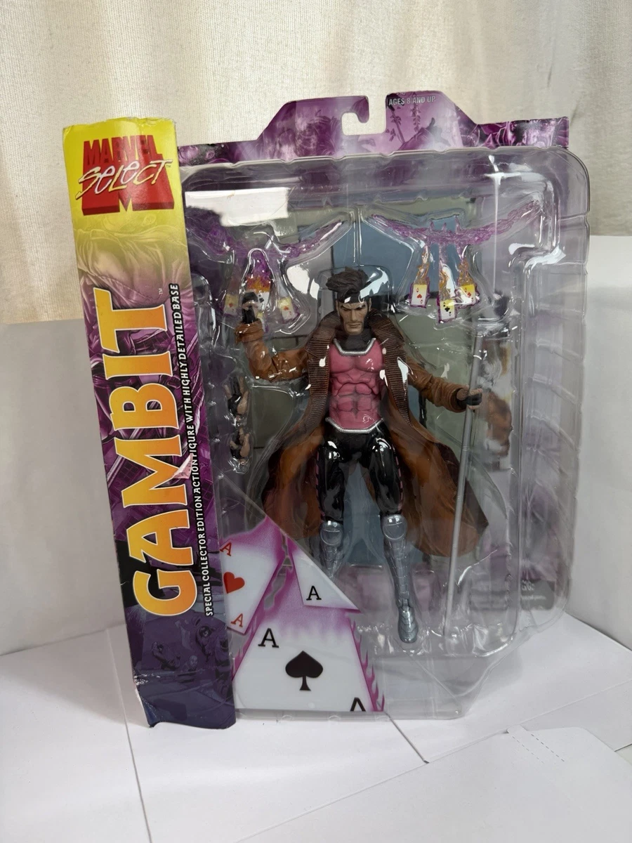 Statua Gambit Marvel Gallery – Diamond Select, 25 Cm, Con Carte Da Lancio