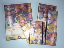 Paperblanks Set Notizbuch Monets Chrysanthmen Set 5 Teile Lesezeichen ..Neu