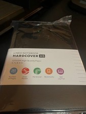 Lined Notebook Hardcover A5, 160 pgs, 100GSM, 5.7x8.4 in 1 Red, 1 Black 2 pack 