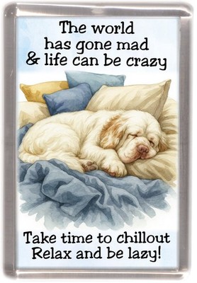 Clumber Spaniel Hund Kühlschrankmagnet - von Starprint