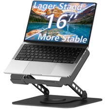 Adjustable Laptop Stand, 360 Rotating Computer Riser, Stable Base Stand Holde...