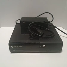 Microsoft Xbox 360 E Slim Black  Console 1538 System Tested With Power Cord