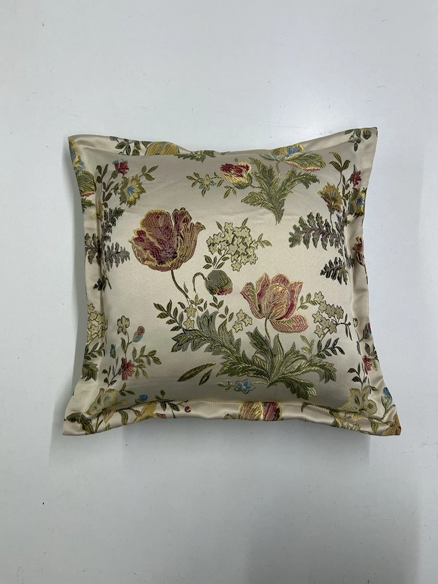 Set di 2 federe per cuscini floreali vintage, 40,6 x 40,6 cm