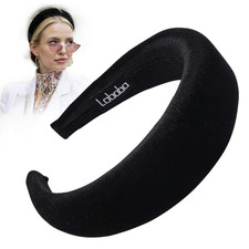 Headbands, Headband for Women - Black Velvet Padded Hair Accessories, Hair Bands