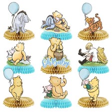9Pcs Winnie Centerpieces for Baby Shower Decorations Boys Table Centerpieces ...