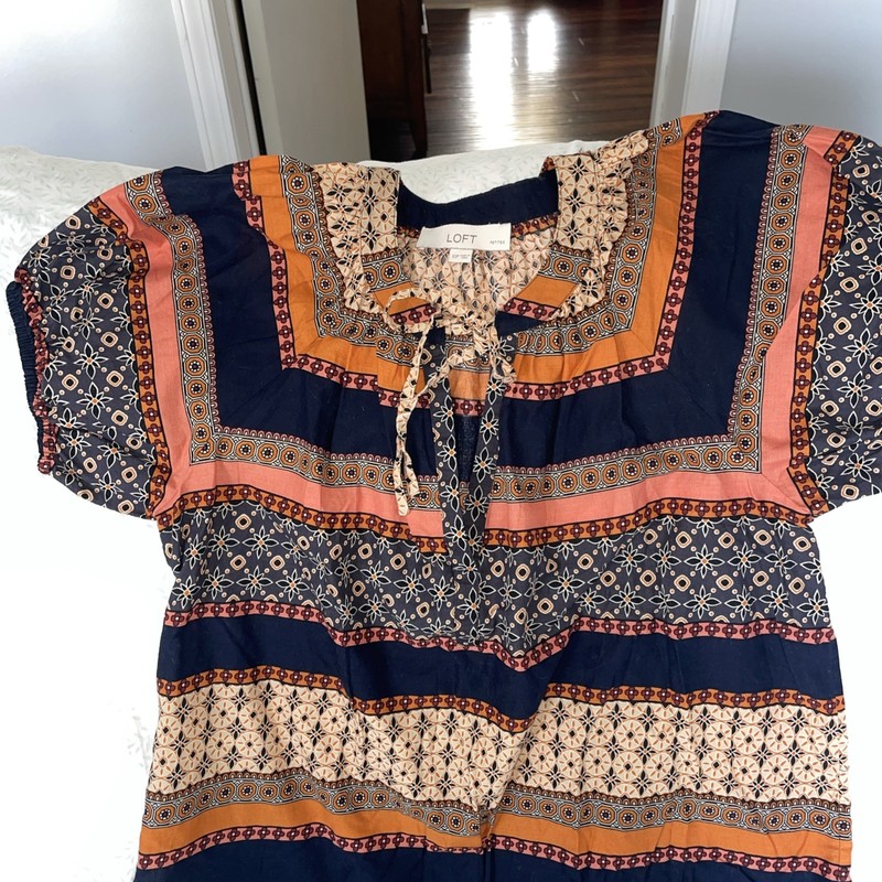 Loft Women’s Top XS Petite Peasant Look!!  So Cute!!