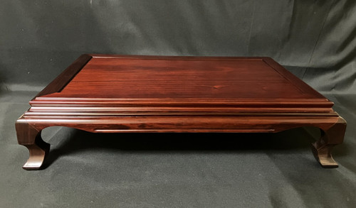 Japanese Bonsai Display Wooden Stand Table Curved Legs Vintage Kadai W:19.9in