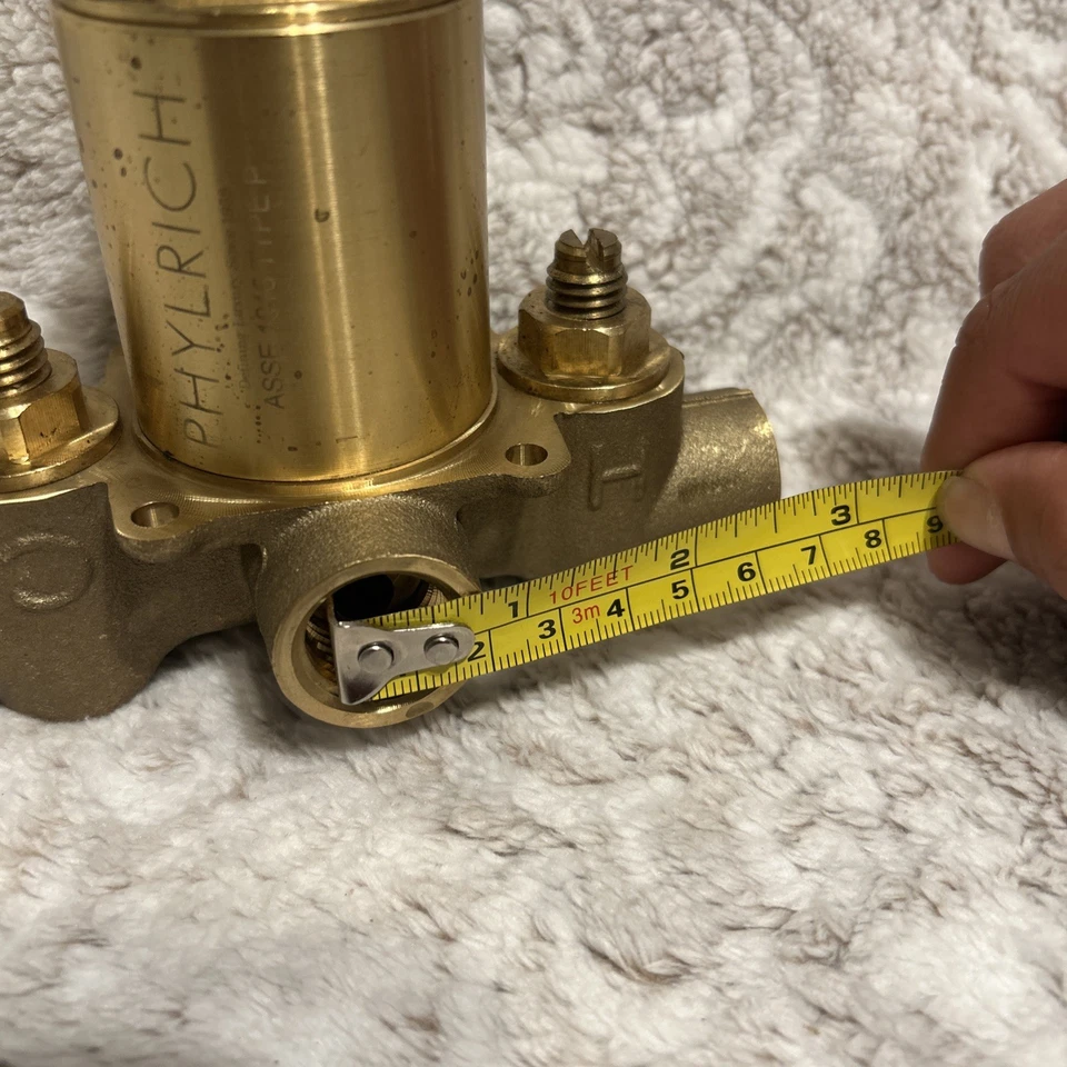 Válvula de equilibrio de presión de latón anti-escaldad Phylrich DFPHY, tubo ASSE 1016 P Foto 2 de 4