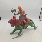 He-Man & Battle Cat 100% Complete Vintage 1981 Soft Head Taiwan Action Figure
