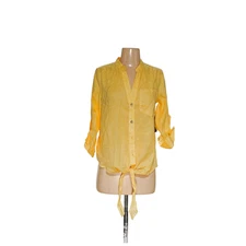 INC Intl Concepts Yellow Button-Up Top - Size 2