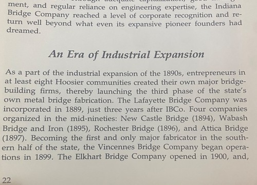 INDIANA'S METAL BRIDGES 1870-1930 by James L. Cooper | Richard A. Gantz 1987 - Picture 10 of 24